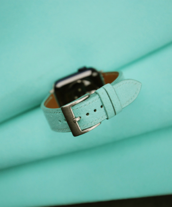 Turquoise Alcantara Apple Watch Band