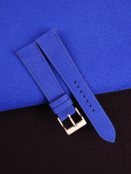 Blue Alcantara Watch Strap