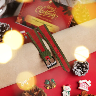 Christmas Gift Ideas Pine Tree Suede Watch Strap (5)