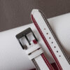 Triple Color White Epsom Leather Wacth Strap