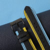 Tricolor Black Epsom Leather Watch Strap