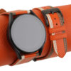 Tricolor Orange Epsom Leather Samsung Watch Band