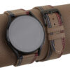 Tricolor Taupe Epsom Leather Samsung Watch Band