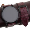 Burgundy Lizard Leather Samsung Watch Band