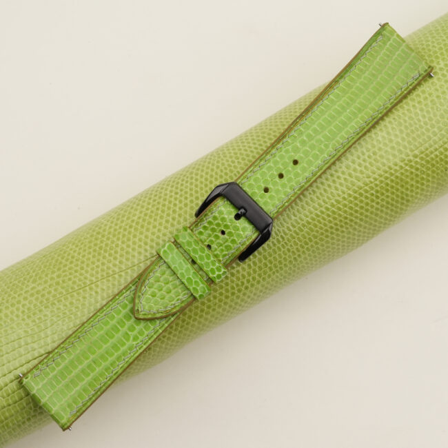 Light Green Lizard Leather Samsung Watch Band