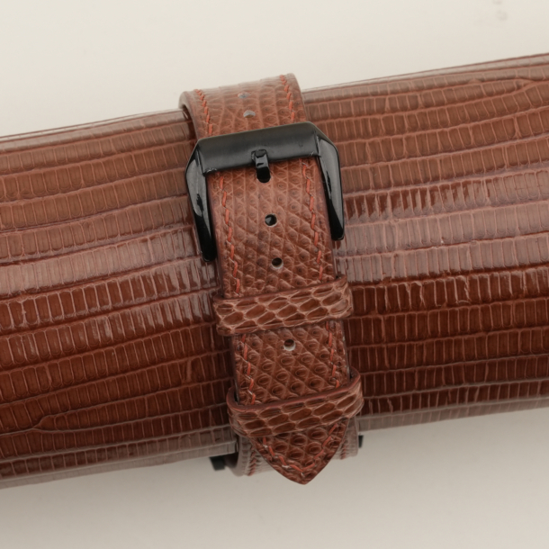 chocolate lizard leather samsung watch band