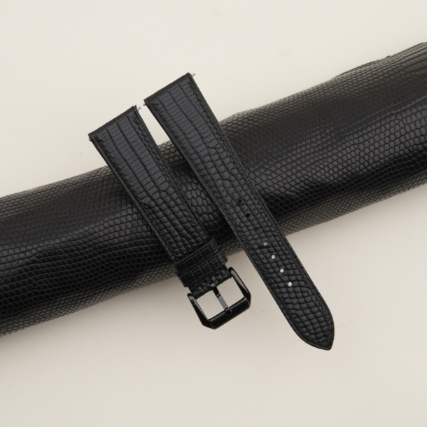 black lizard leather samsung watch band