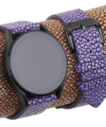 Purple Stingray Leather Samsung Watch Band