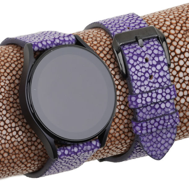 purple stingray leather samsung watch band