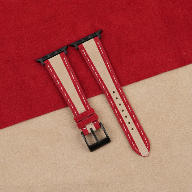 Christmas Gift Ideas Santa Claus Suede Apple watch band