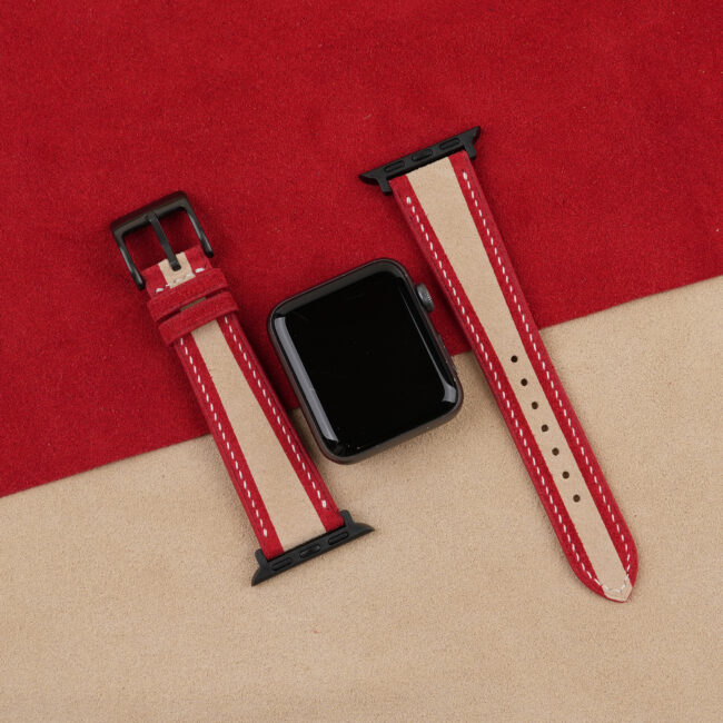 Christmas Gift Ideas Santa Claus Suede Apple watch band