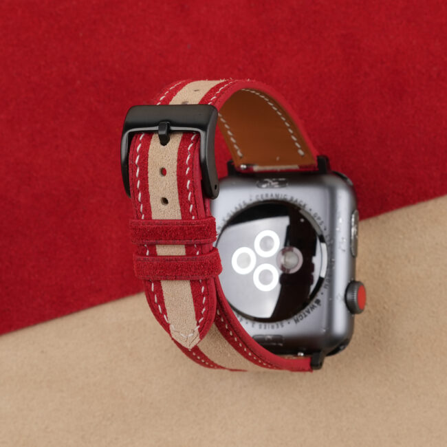 Christmas Gift Ideas Santa Claus Suede Apple watch band