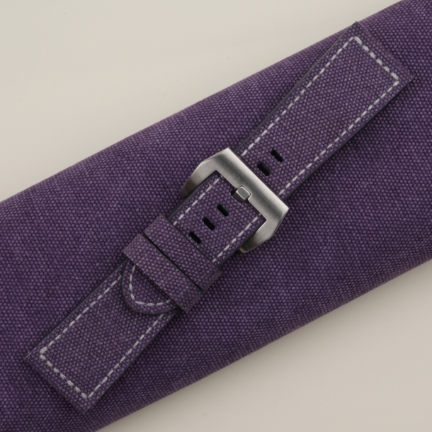 purple canvas strap for pam watch