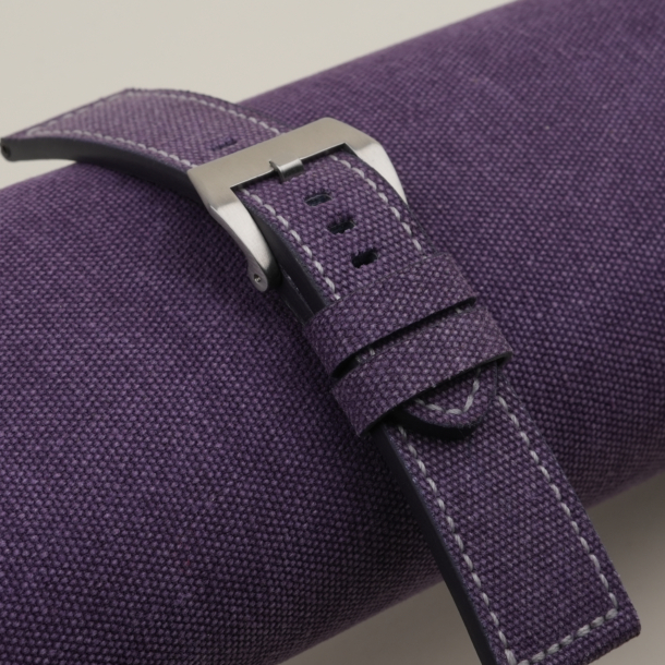 purple canvas strap for pam watch