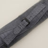 Vintage Stone Grey Alligator Round Scales Leather Samsung Watch Band