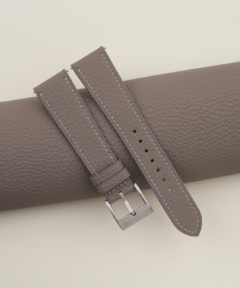 Cement Togo Leather Watch Strap