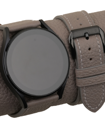 Cement Togo Leather Samsung Watch Band