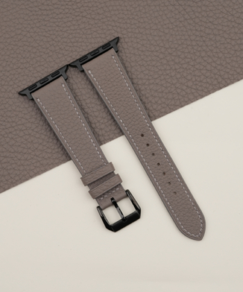 Cement Togo Leather Apple Watch Band