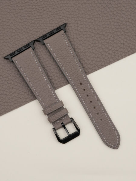 Cement Togo Leather Apple Watch Band