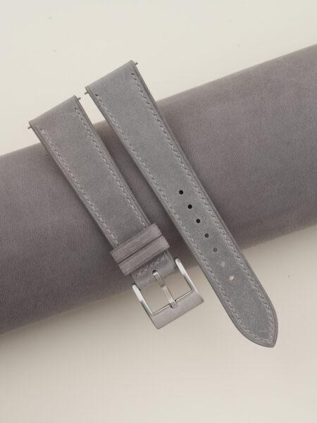 Grey Nubuck Leather Watch Strap