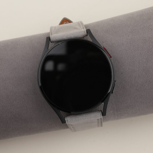 Grey Nubuck Leather Samsung Watch Band