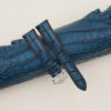 Patina Blue Alligator Leather Lining Bordeaux Alligator Watch Strap