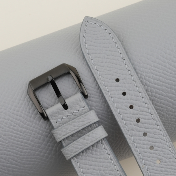 light grey epsom leather samsung watch band