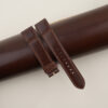 Dark Brown Shell Condovan CF Reverso Leather Watch Strap