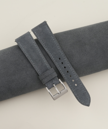 Stone Grey Suede Leather Watch Strap