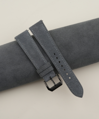 Stone Grey Suede Leather Samsung Watch Band