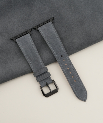 Stone Grey Suede Leather Apple Watch Band