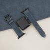 Jean Blue Suede Leather Apple Watch Band