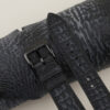 Black Shark Leather Samsung Watch Band