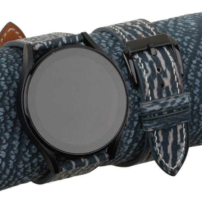 Jean Blue Shark Leather Samsung Watch Band
