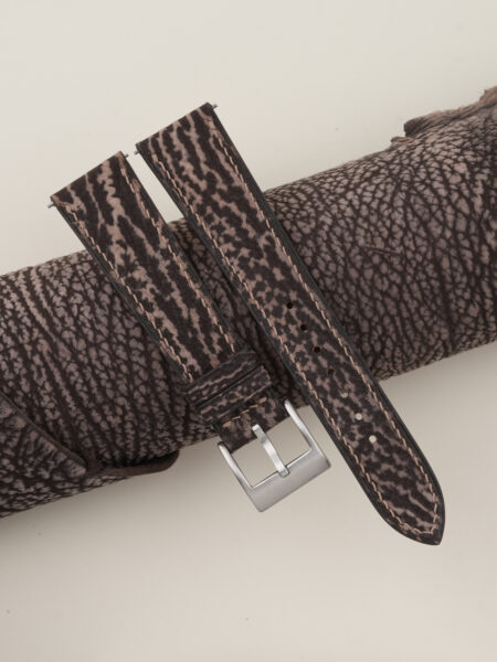 Brown Shark Leather Watch Strap