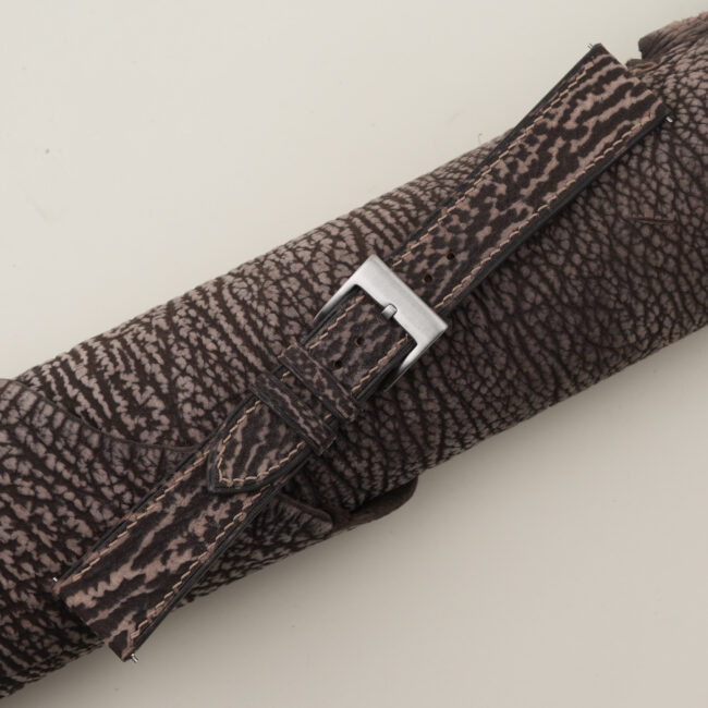 Brown Shark Leather Watch Strap