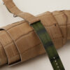 NATO Beige Alligator Lining Green Alligator Leather Watch Strap