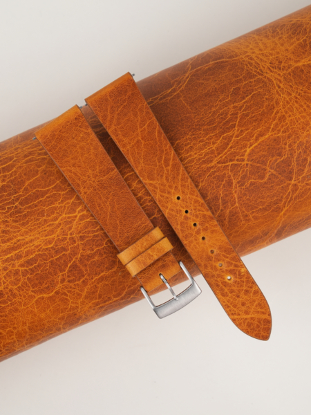 Vintage Whiskey Badalassi Carlo Waxed Leather Watch Strap