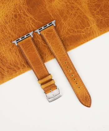 Whiskey Waxed Badalassi Carlo Leather Apple Watch Band