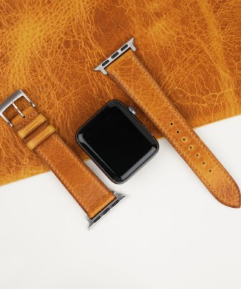 Whiskey Waxed Badalassi Carlo Leather Apple Watch Band