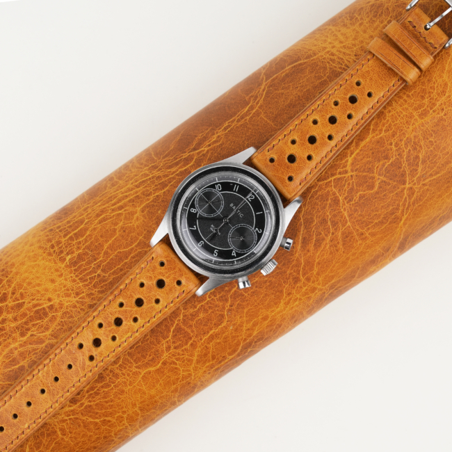 Rally Whiskey Badalassi Carlo Waxed Leather Watch Strap