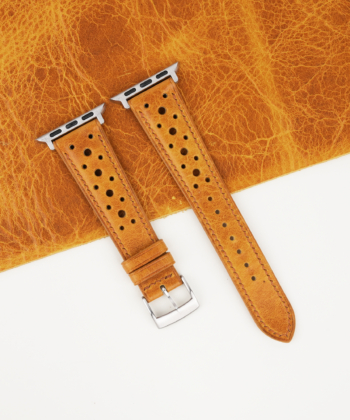 Rally Whiskey Waxed Badalassi Carlo Leather Apple Watch Band