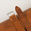 Vintage Golden Brown Badalassi Carlo Waxed Leather Watch Strap