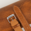 Golden Brown Badalassi Carlo Waxed Leather Watch Strap