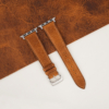 Golden Brown Waxed Badalassi Carlo Leather Apple Watch Band