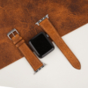 Golden Brown Waxed Badalassi Carlo Leather Apple Watch Band