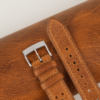 Rally Golden Brown Badalassi Carlo Waxed Leather Watch Strap