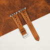 Rally Golden Brown Waxed Badalassi Carlo Leather Apple Watch Band