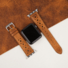 Rally Golden Brown Waxed Badalassi Carlo Leather Apple Watch Band