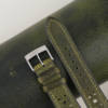 Rally Olive Waxed Leather Watch Strap